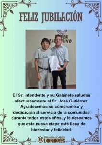 Feliz Jubilación, Sr. José Gutiérrez…