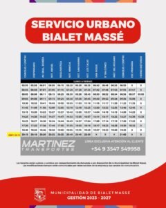 NUEVOS HORARIOS EMPRESA MARTÍNEZ…