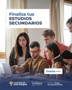 Educación para Jóvenes y Adultos en San Roque – CENMA Bialet Massé (a partir de 18 años)…