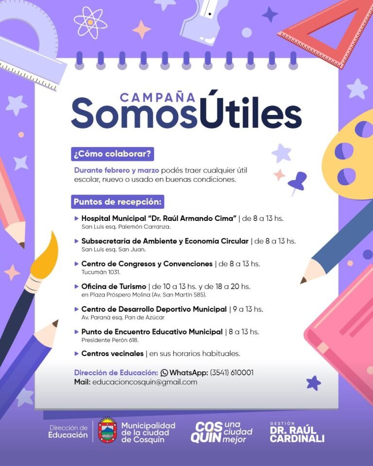 Campaña “Somos Útiles”…