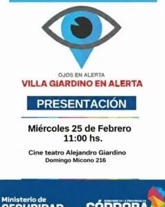 Buenos días vecinos, les acercamos una invitación para el día de hoy, que se realizará en el Cine teatro Alejandro Giardino a las 11….
