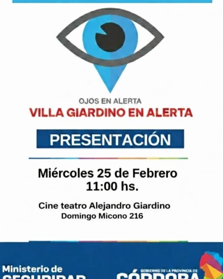 Buenos días vecinos, les acercamos una invitación para el día de hoy, que se realizará en el Cine teatro Alejandro Giardino a las 11….