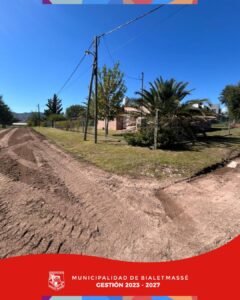Mejoras en diferentes calles de Barrio Mirador del Lago…