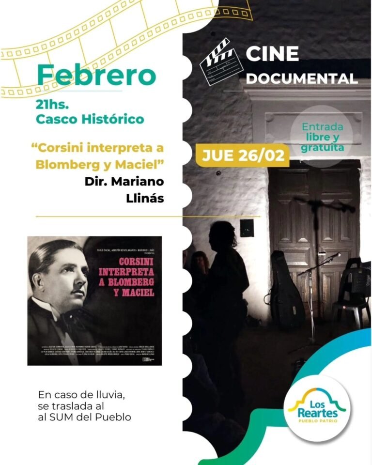 Continúa el 2º Ciclo de Cine Documental sobre Músicas Populares en Los Reartes…