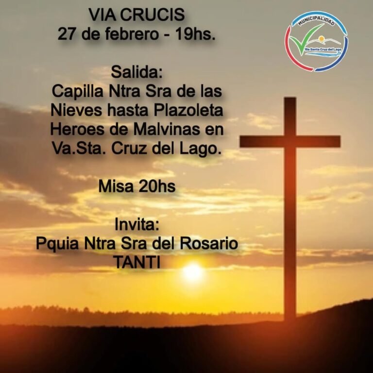 VIA CRUCIS 27 de febrero – 19hs….