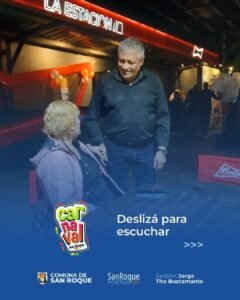 Gracias a todos Nuestro presidente comunal Jorge “Tito” Bustamante, agradece en nombre de todo el equipo de trabajo a los artistas, puester…