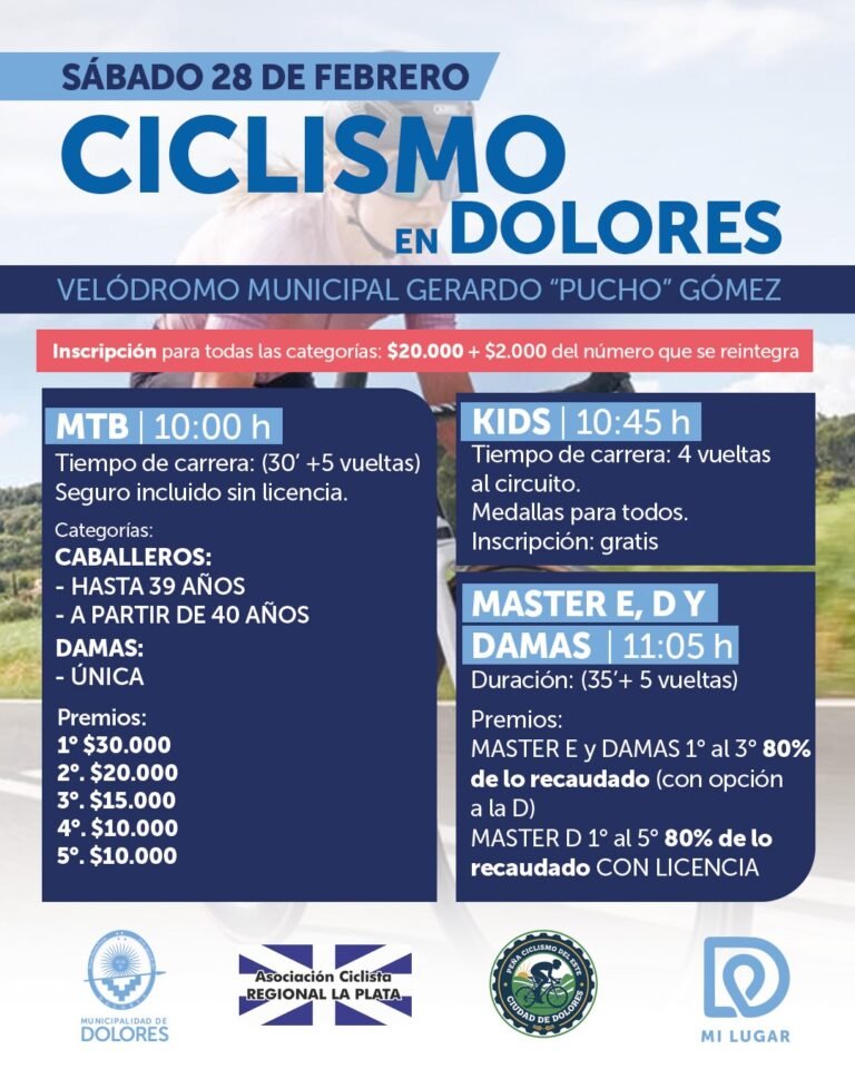 CICLISMO EN DOLORES…