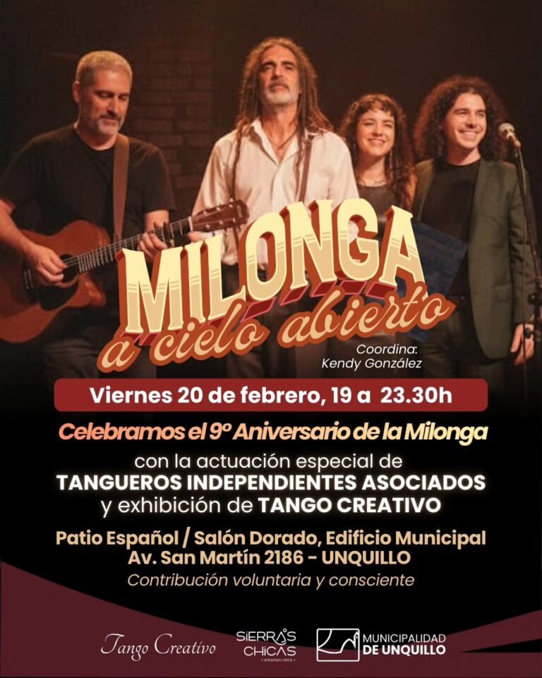 9° ANIVERSARIO DE LA MILONGA A CIELO ABIERTO…