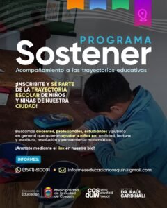 Convocatoria abierta – Programa Sostener…