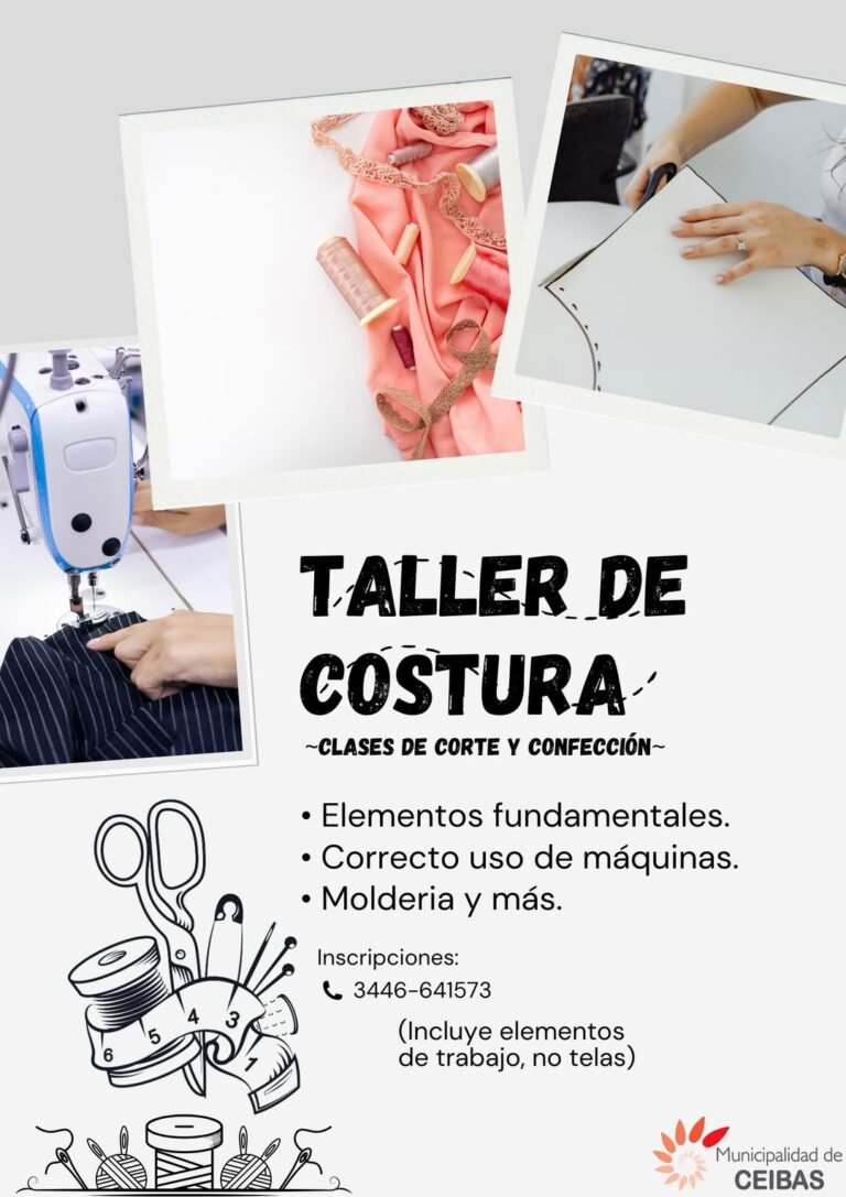 TALLER TEXTIL MUNICIPAL – INSCRIPCIONES ABIERTAS…