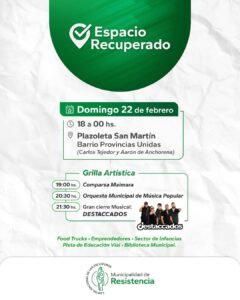 ¡Un nuevo espacio público recuperado en Resistencia!…