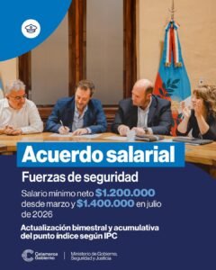El gobernador encabezó la jornada de diálogo en Casa de Gobierno junto a la Jefatura de Policía y autoridades del Ejecutivo, donde acordamos…