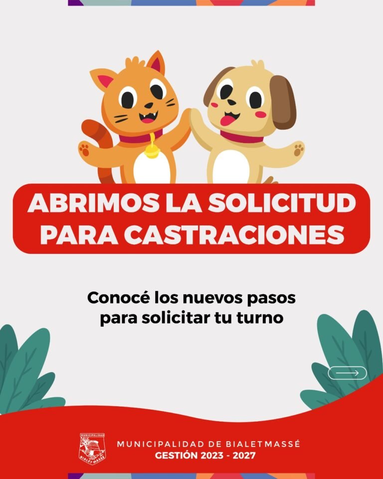 Se abre las solicitudes para Castración…