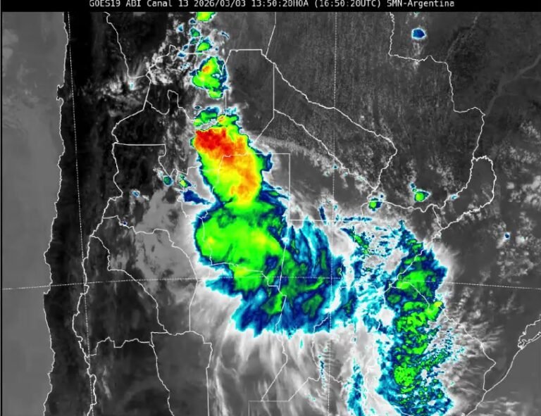 3 MAR |  En zonas de Salta, Tucumán y Santiago del Estero, se registran lluvias intensas y algunas tormentas….