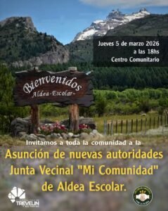 La Municipalidad de Trevelin y sus Parajes y las Juntas Vecinales entrante “Vecinos Unidos por la Aldea” y saliente “Mi Comunidad” de Aldea …