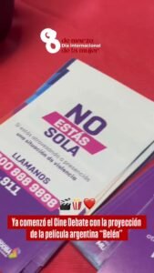 Ya comenzó el Cine Debate con la proyección de la película argentina “Belén” en el marco del 8 de Marzo