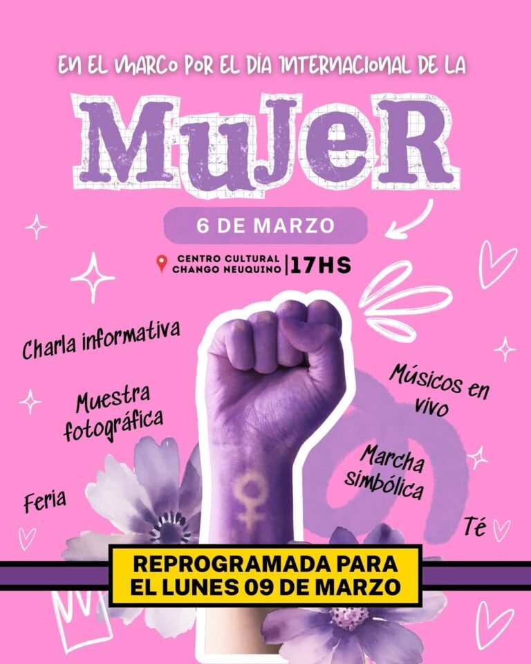 ATENCIÓN: Actividad reprogramada para el lunes 09 de marzo…