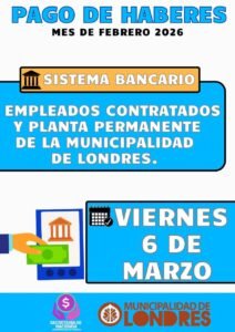PAGO DE HABERES-MES DE FEBRERO…