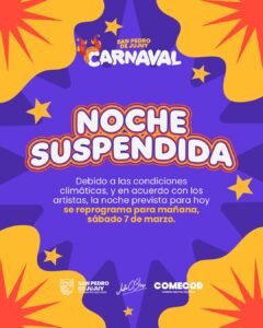 NOCHE DE CORSOS REPROGRAMADA…