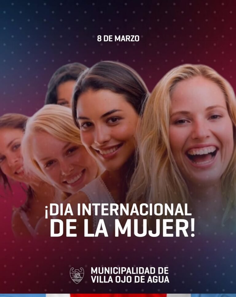Desde la Municipalidad de Villa Ojo de Agua queremos enviar un cálido saludo a todas las mujeres de nuestra comunidad….
