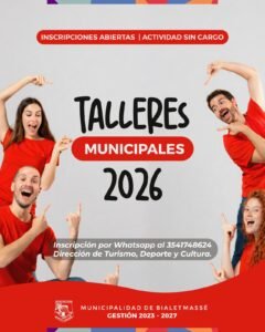 Comienzan los Talleres Municipales en el Salón Tohaen…