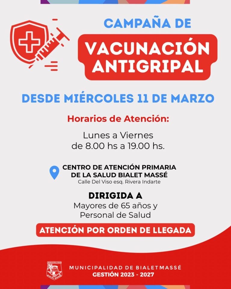 CAMPAÑA DE VACUNACIÓN ANTIGRIPAL…