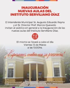 Un nuevo paso para seguir fortaleciendo la educación en nuestra comunidad…