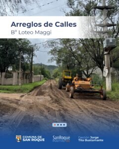 Luego de las intensas lluvias registradas en los últimos días, continuamos realizando arreglos de calles en distintos sectores En esta opor…