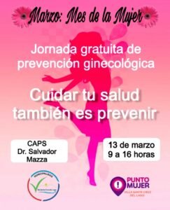 La Municipalidad informa que se llevará adelante una campaña de prevención ginecológica destinada a promover el cuidado de la salud de la mu…