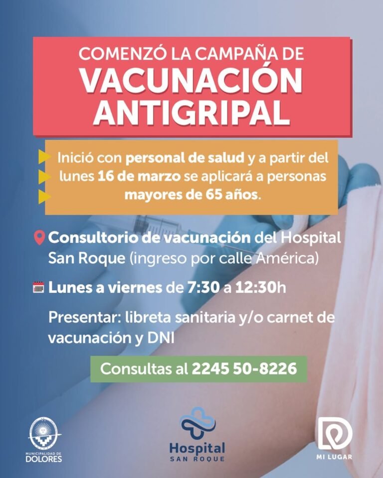 CAMPAÑA DE VACUNACIÓN ANTIGRIPAL…