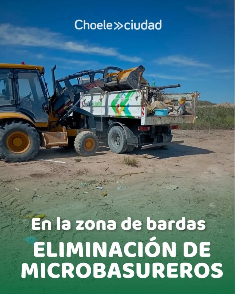 Recuperamos un sector de bardas donde se había generado un microbasural clandestino….