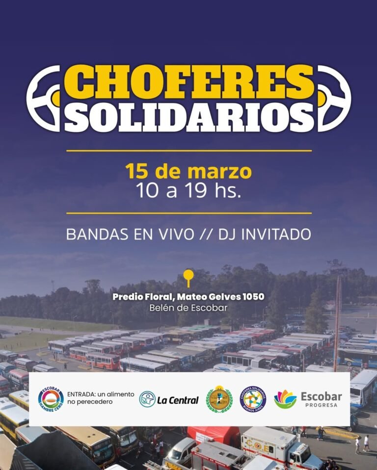 CHOFERES SOLIDARIOS EN ESCOBAR…