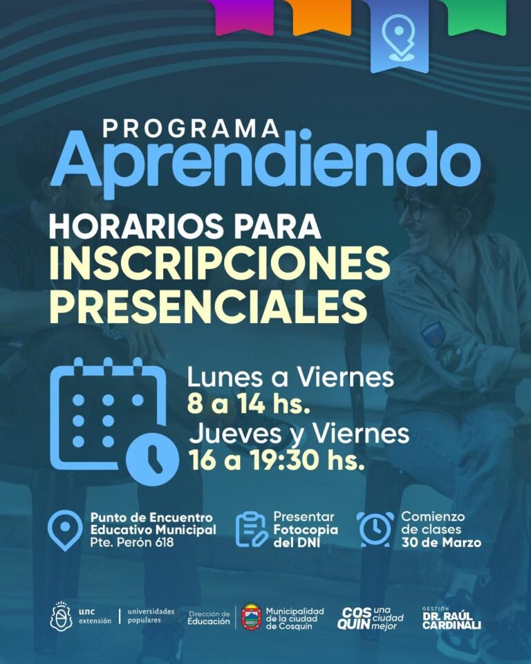 Programa Aprendiendo | Inscripciones…
