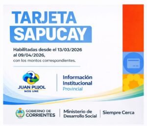 Tarjeta Sapucay habilitada…