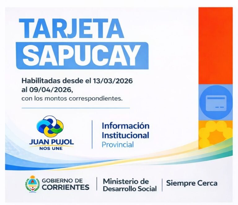 Tarjeta Sapucay habilitada…