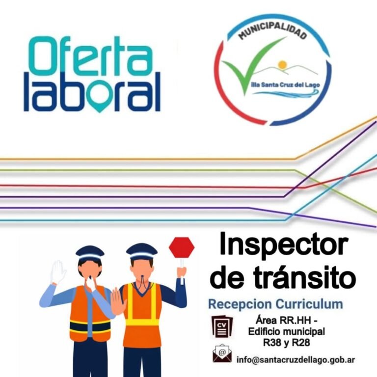 OFRECIMIENTO LABORAL – INSPECTOR DE TRÁNSITO…