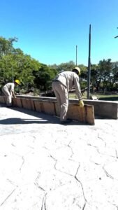 Avanzamos en la obra de refacción del Parque Urbano 2 de Febrero…