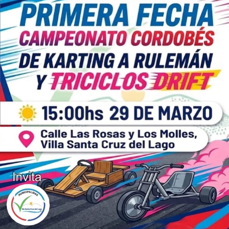 Vení a vivir una jornada a pura adrenalina y diversión con los mejores pilotos del karting a rulemán y el drift en triciclos. ¡Velocidad, de…