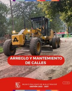 Trabajo de mantenimiento de calles…