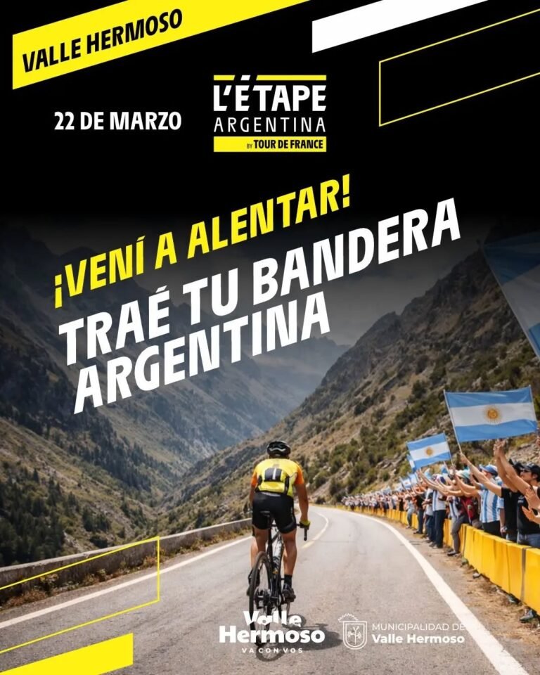 Vení a alentar a los corredores de L’étape Argentina By Tour de France…