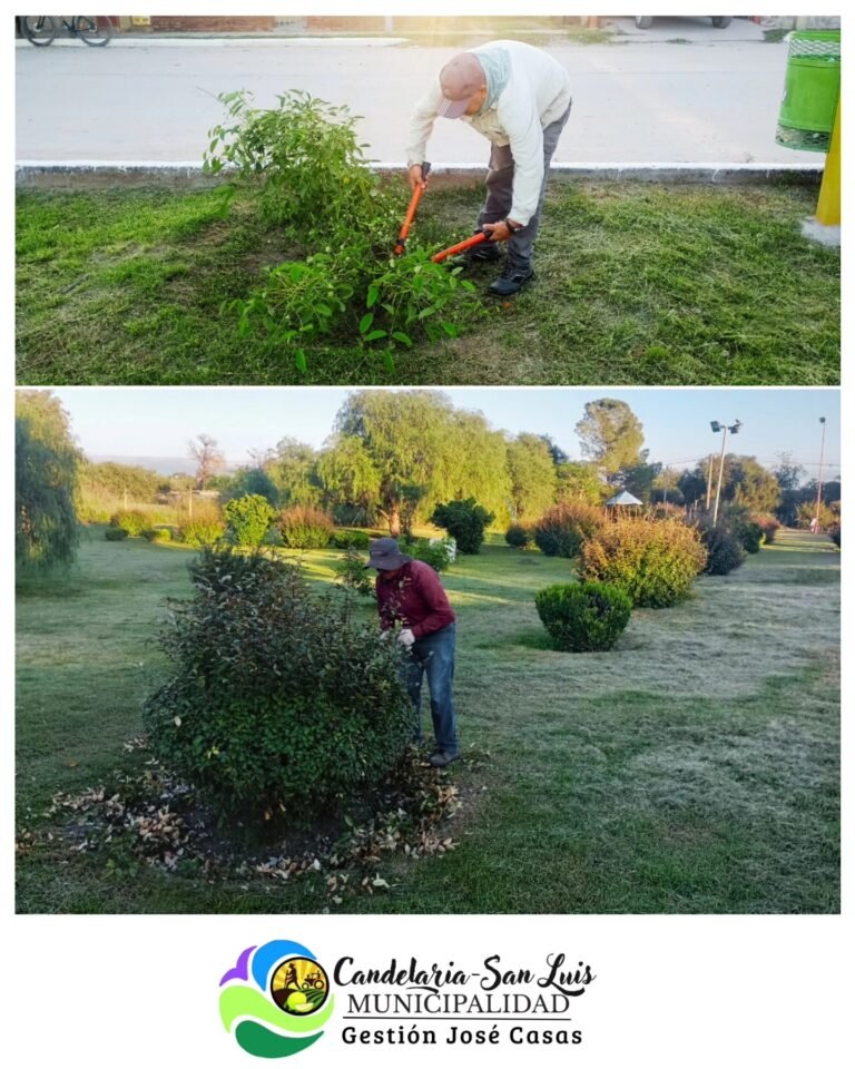 Personal municipal realiza diferentes tareas en nuestra localidad….