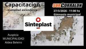 Se invita a la población de Aldea Beleiro y zonas aledañas a participar en la Capacitación que dictará SurCorralon en el Gimnasio Comunal el…