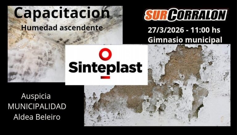 Se invita a la población de Aldea Beleiro y zonas aledañas a participar en la Capacitación que dictará SurCorralon en el Gimnasio Comunal el…