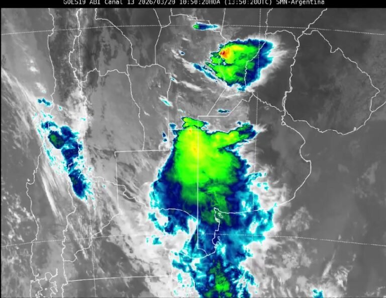 20 MAR | 12:03h  Rigen varios avisos a corto plazo en sectores de San Luis, Córdoba, La Pampa, Santa Fe y Buenos Aires., por tormentas fuert…