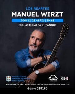 Show acústico de Manuel Wirzt en Los Reartes…