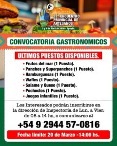 Ultimos Puestos Disponibles….