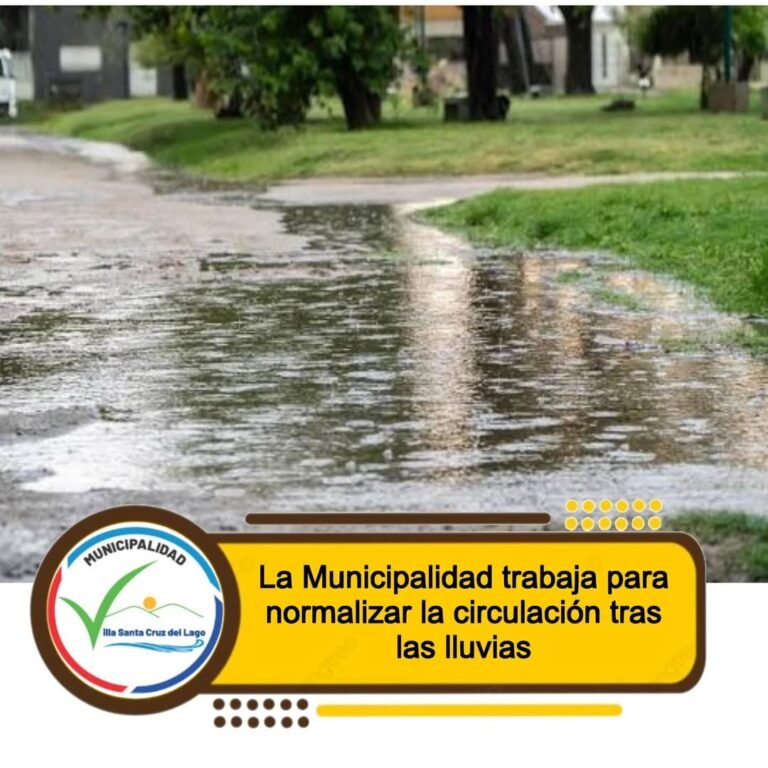 La Municipalidad informa que, debido a las intensas lluvias registradas durante la noche de ayer, se han producido anegamientos en distintas…