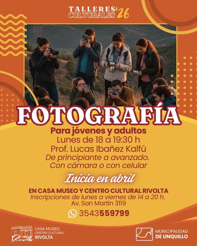 TALLERES CULTURALES 2026…