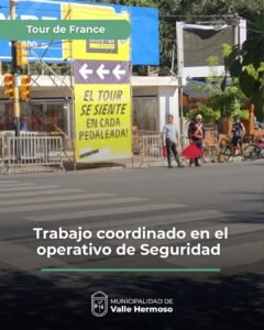 Trabajo coordinado por el Tour de France en Valle Hermoso…