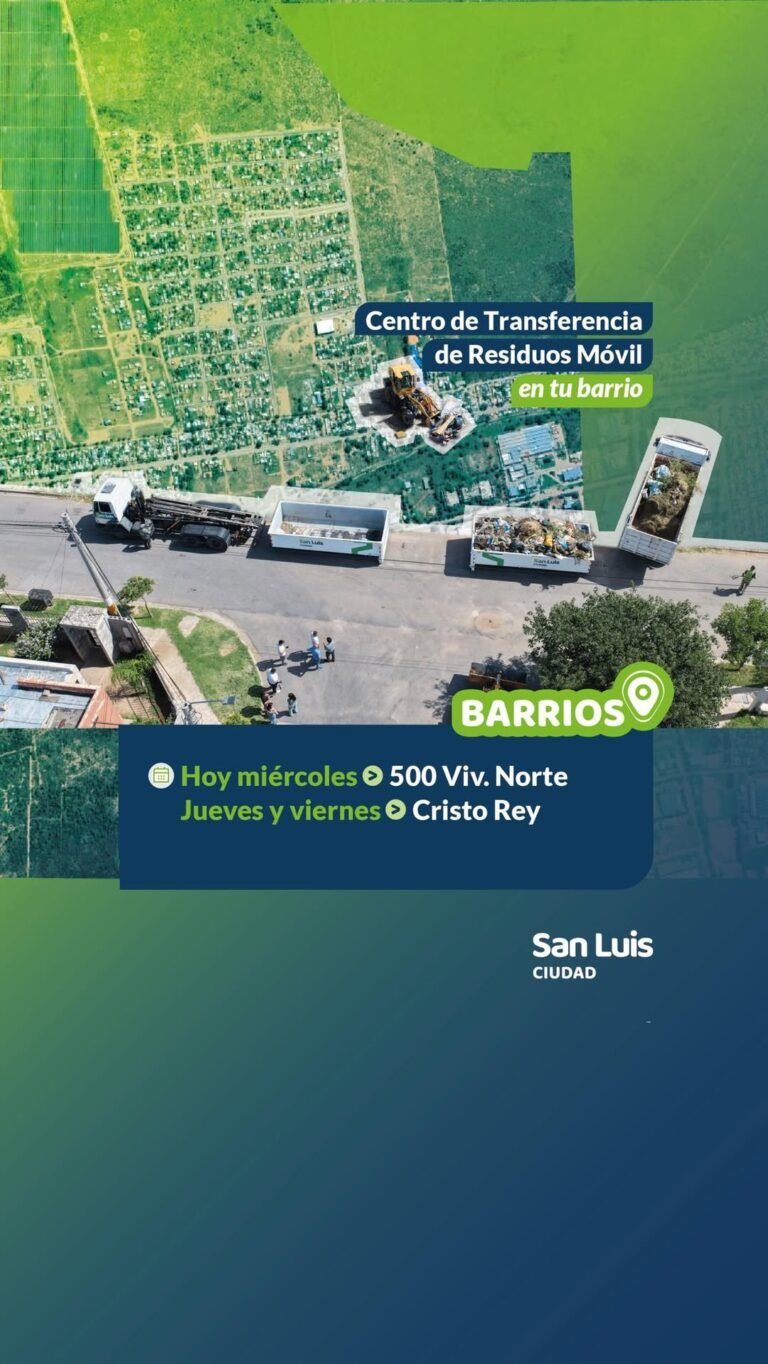 Centro de Transferencia de Residuos Móvil en tu barrio…